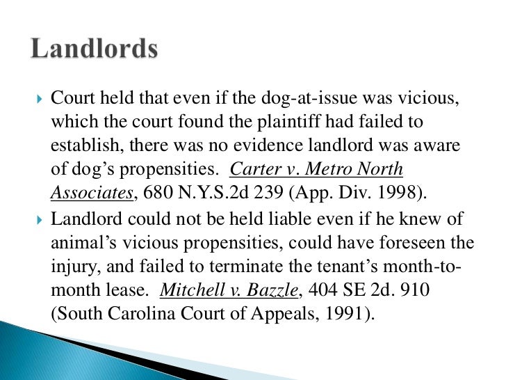 South Carolina Dog Bite Statute South Carolina Dog Bite Statute