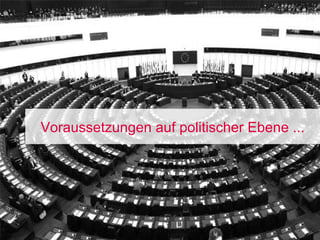 Voraussetzungen auf politischer Ebene ... 