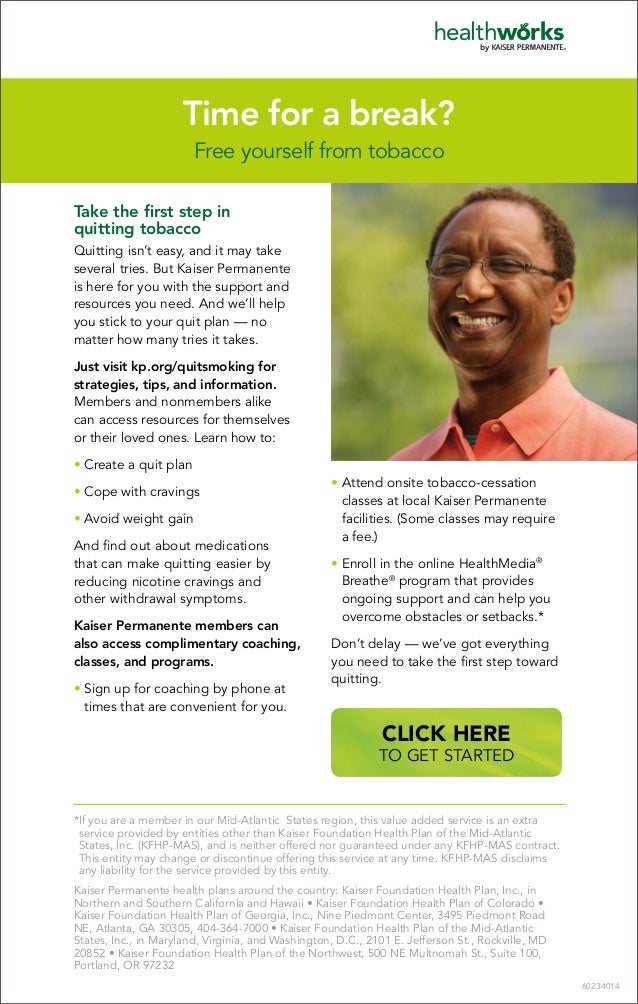 TobaccoCessation Emails, Fliers and Posters