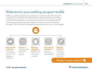 Walking for Workforce Health Toolkit | PDF