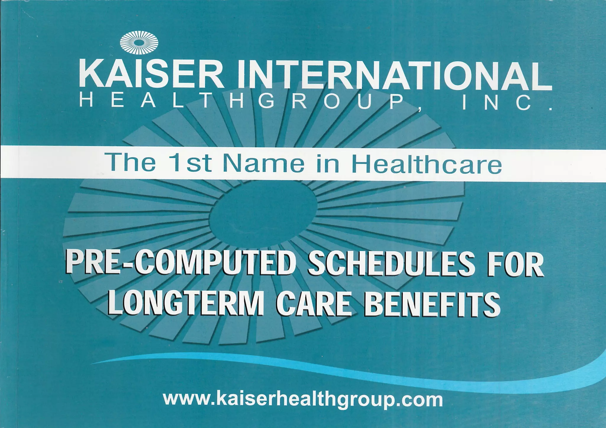 Kaiser pre computed schedule PDF