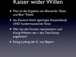 Kaiser wider Willen