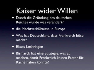 Kaiser wider Willen