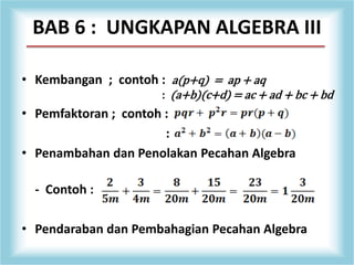 Kaitan 5 bidang dalam matematik | PPTX