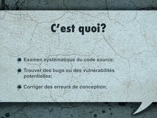 Plus d’information
http://codingdojo.org
http://codingdojo.org/cgi-bin/index.pl?
KataCatalogue
 
