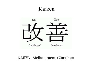 Kaizen
KAIZEN: Melhoramento Contínuo
 