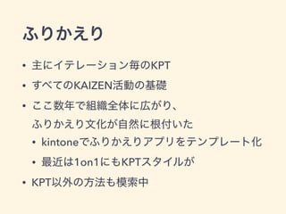 •
•
• KAIZEN
•
• GitHub PR  
CI
 