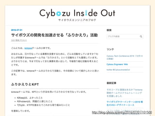 • KPT
• KAIZEN
•  
• kintone
• 1on1 KPT
• KPT
 