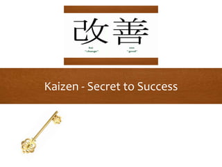 Kaizen - Secret to Success
 