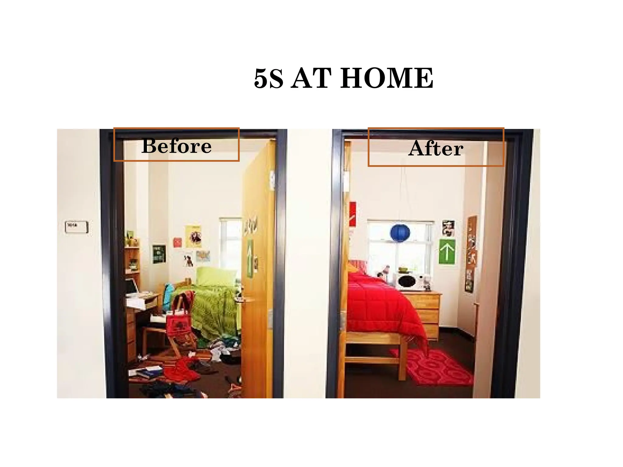 5S AT HOME
After
Before
 