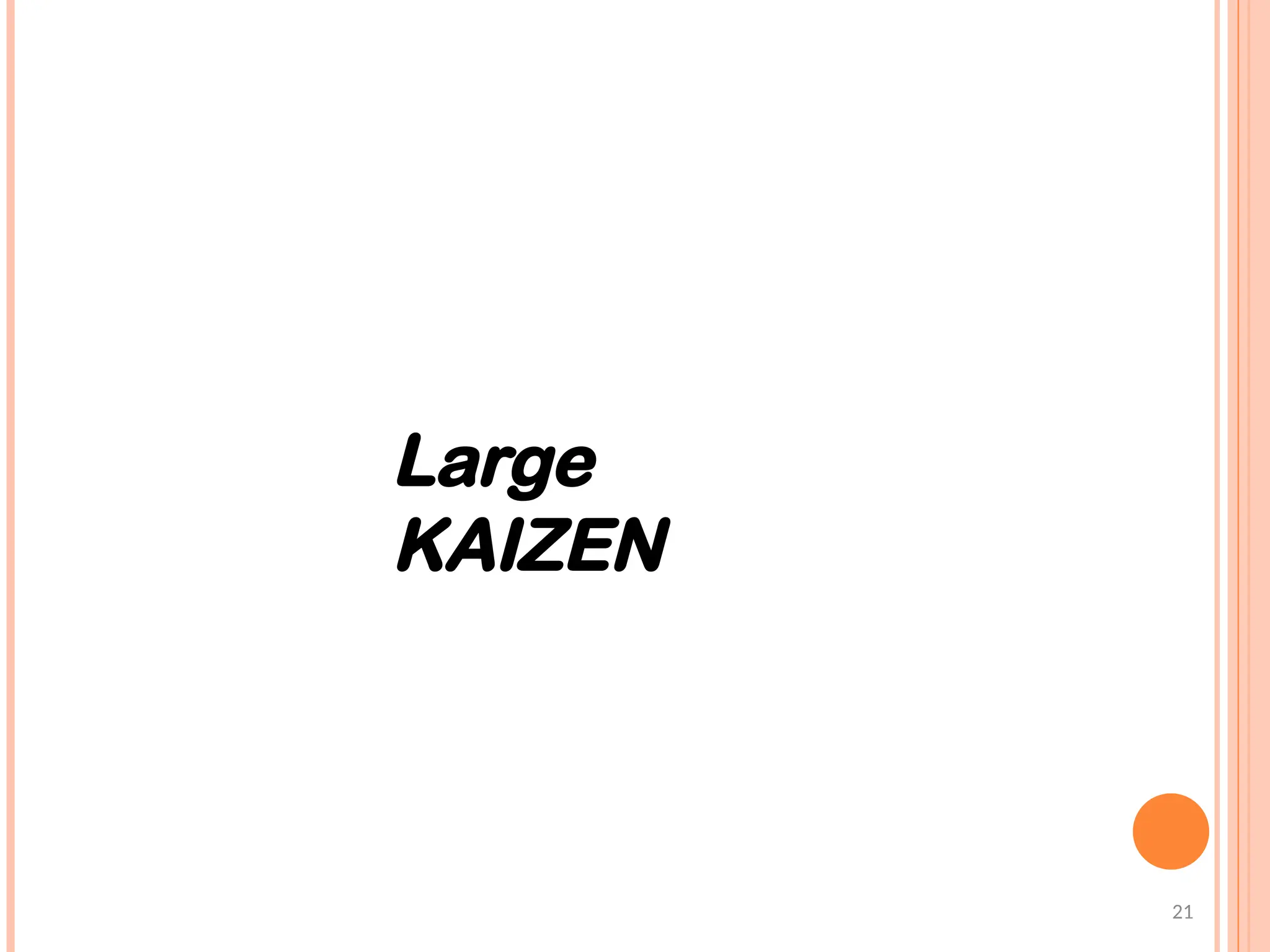 Large
KAIZEN
21
 