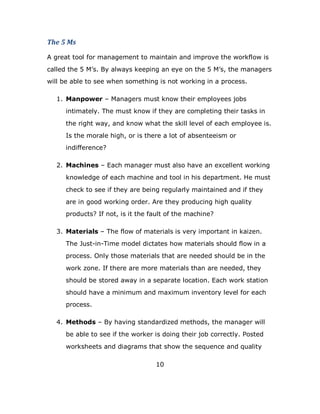 >=%(A(!-(

@"9,'$6"6--="O-,"1$($9'1'(6"6-"1$%(6$%("$(R"%15,-:'"6H'"G-,FO=-G"%*"
.$=='R"6H'"7"8W*)"[A"$=G$A*"F''5%(9"$("'A'"-("6H'"7"8W*Q"6H'"1$($9',*"
G%=="2'"$2='"6-"*''"GH'("*-1'6H%(9"%*"(-6"G-,F%(9"%("$"5,-.'**)""

    !) ="&4+D%*""8$($9',*"1;*6"F(-G"6H'%,"'15=-A''*"T-2*"
      %(6%1$6'=A)"IH'"1;*6"F(-G"%O"6H'A"$,'".-15='6%(9"6H'%,"6$*F*"%("
      6H'",%9H6"G$AQ"$(R"F(-G"GH$6"6H'"*F%=="=':'="-O"'$.H"'15=-A''"%*)"
      X*"6H'"1-,$='"H%9HQ"-,"%*"6H','"$"=-6"-O"$2*'(6''%*1"-,"
      %(R%OO','(.'e""

    /) =",9#&%('"Y$.H"1$($9',"1;*6"$=*-"H$:'"$("'K.'=='(6"G-,F%(9"
      F(-G='R9'"-O"'$.H"1$.H%('"$(R"6--="%("H%*"R'5$,61'(6)"g'"1;*6"
      .H'.F"6-"*''"%O"6H'A"$,'"2'%(9",'9;=$,=A"1$%(6$%('R"$(R"%O"6H'A"
      $,'"%("9--R"G-,F%(9"-,R',)"@,'"6H'A"5,-R;.%(9"H%9H"c;$=%6A"
      5,-R;.6*e"XO"(-6Q"%*"%6"6H'"O$;=6"-O"6H'"1$.H%('e"

    b) =".%*#"7('"IH'"O=-G"-O"1$6',%$=*"%*":',A"%15-,6$(6"%("F$%&'()"
      IH'"U;*6P%(PI%1'"1-R'="R%.6$6'*"H-G"1$6',%$=*"*H-;=R"O=-G"%("$"
      5,-.'**)"Z(=A"6H-*'"1$6',%$=*"6H$6"$,'"(''R'R"*H-;=R"2'"%("6H'"
      G-,F"&-(')"XO"6H','"$,'"1-,'"1$6',%$=*"6H$("$,'"(''R'RQ"6H'A"
      *H-;=R"2'"*6-,'R"$G$A"%("$"*'5$,$6'"=-.$6%-()"Y$.H"G-,F"*6$6%-("
      *H-;=R"H$:'"$"1%(%1;1"$(R"1$K%1;1"%(:'(6-,A"=':'="O-,"'$.H"
      5,-.'**)"

    3) =%.9+C('"[A"H$:%(9"*6$(R$,R%&'R"1'6H-R*Q"6H'"1$($9',"G%=="
      2'"$2='"6-"*''"%O"6H'"G-,F',"%*"R-%(9"6H'%,"T-2".-,,'.6=A)"+-*6'R"
      G-,F*H''6*"$(R"R%$9,$1*"6H$6"*H-G"6H'"*'c;'(.'"$(R"c;$=%6A"

                                    !N"

"
 