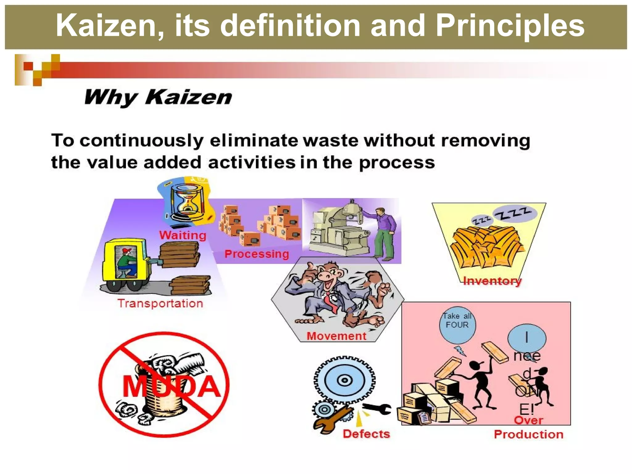 Kaizen, its definition and Principles
 