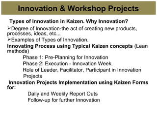 Kaizen Innovation in Manufacturing | PPT