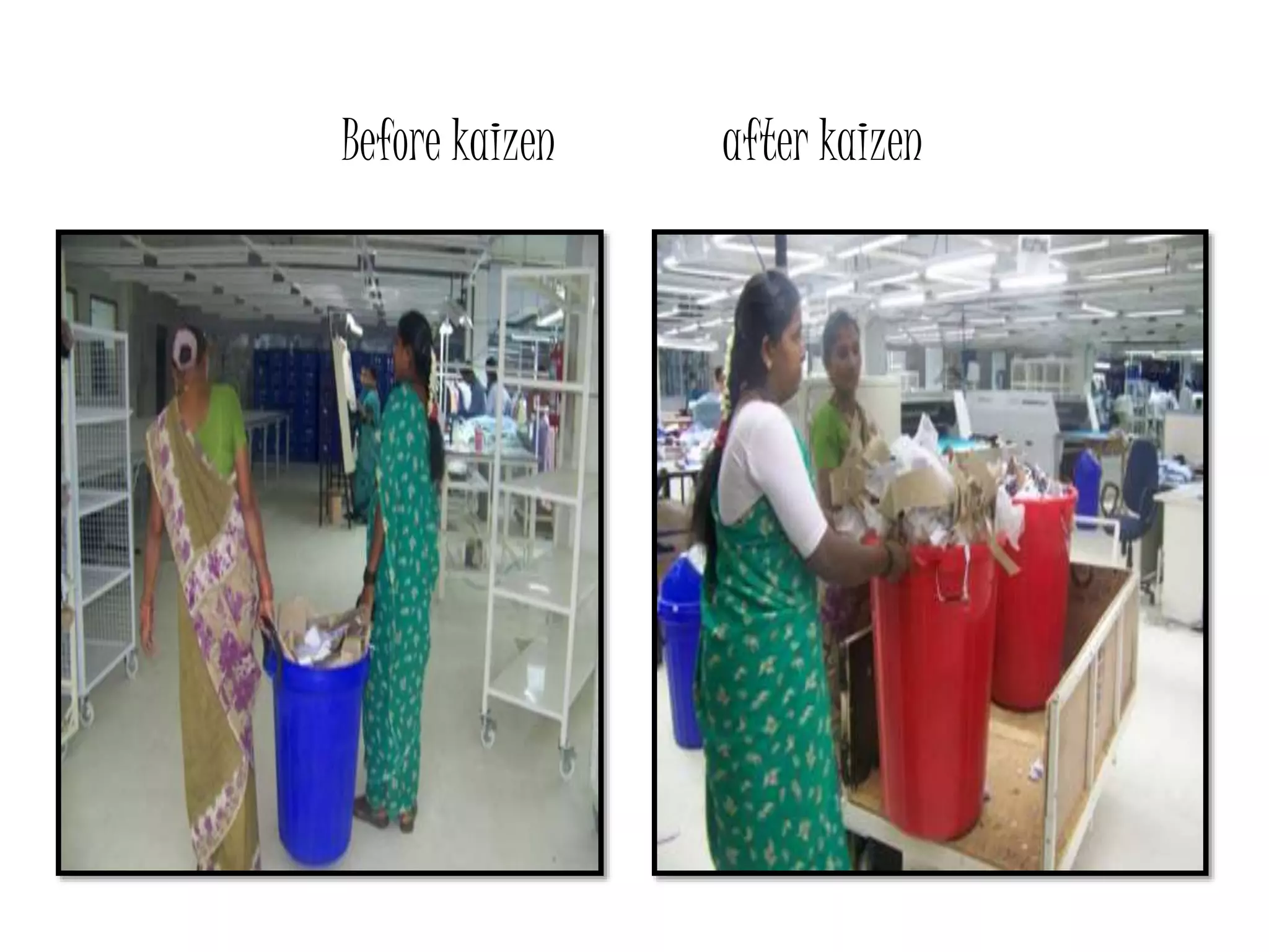Before kaizen after kaizen
 