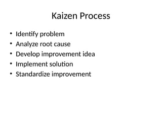 Comprehensive Kaizen Training for Continuous Improvement in ...