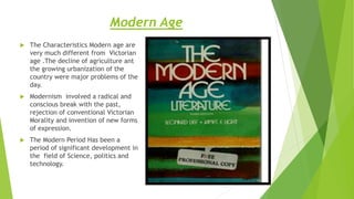 General Characteristics of the modern age | PPTX