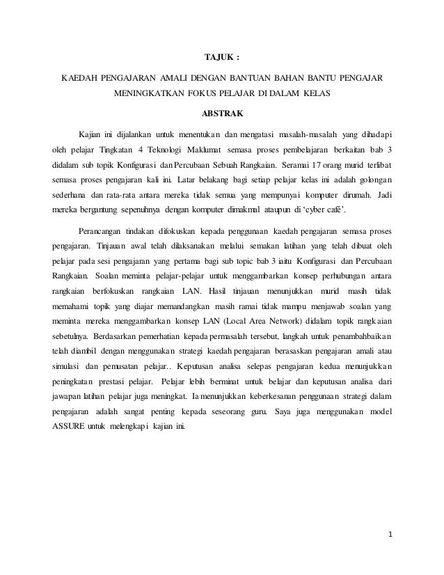 Kajian Tindakan Kpd