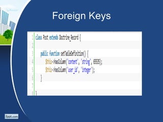 Foreign Keys
 