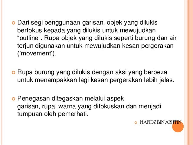 Kajian dan analisis lukisan kanak kanak