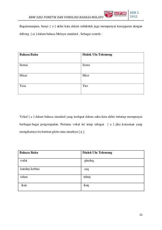 Kajian dialek TRENGGANU