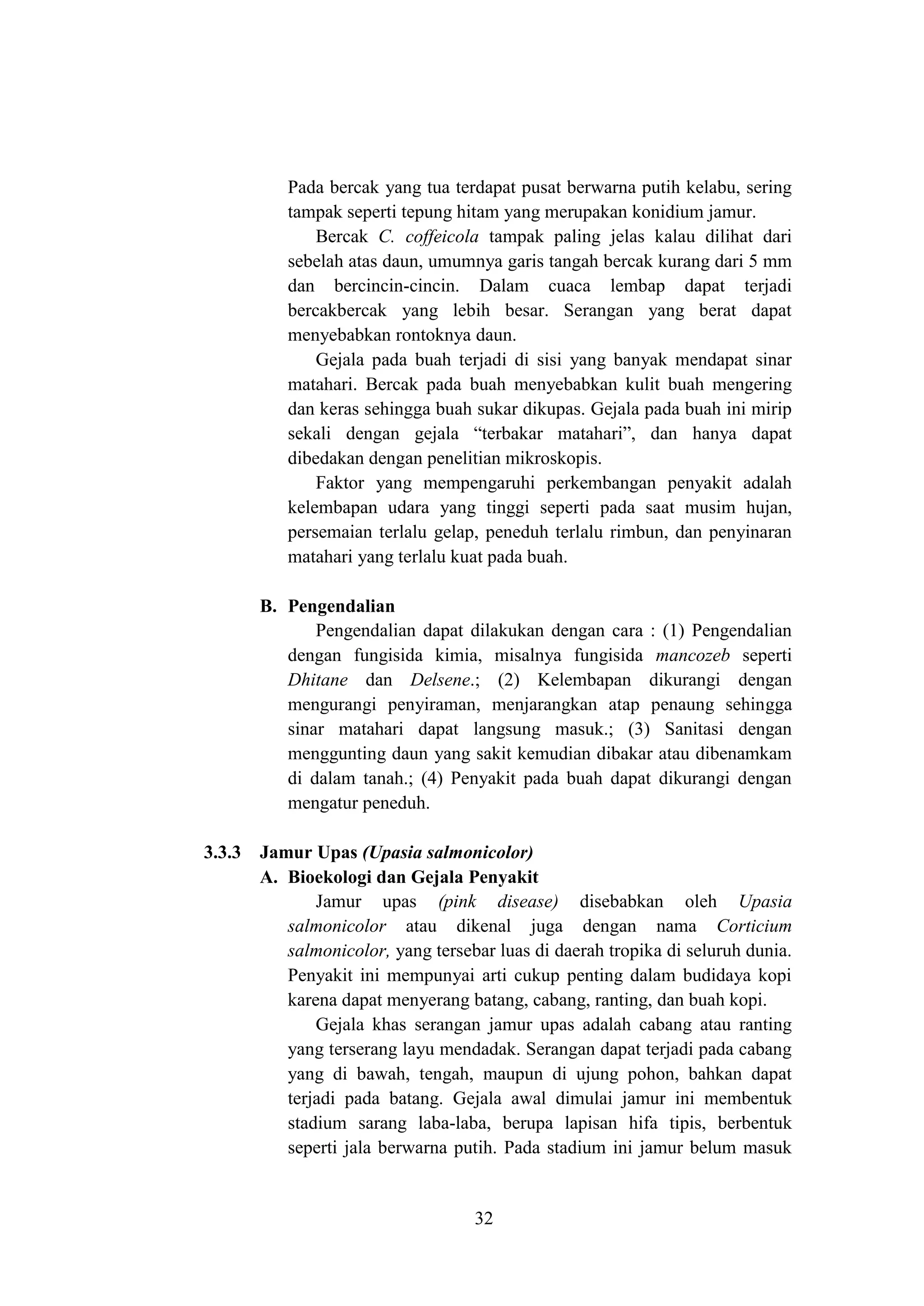 Kajian Hama dan Penyakit Tanaman Perkebunan Kopi (Coffea sp.) serta