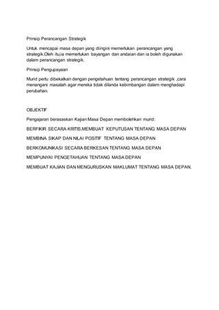 Muka Surat Buku Pengajaran Berasaskan Kajian Masadepan