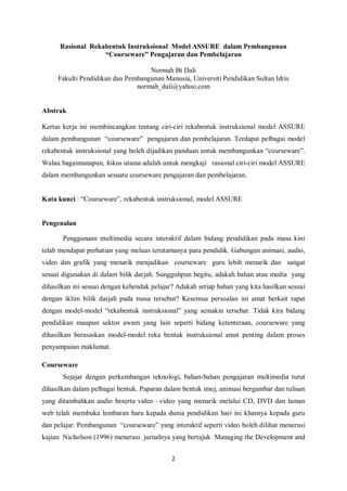 Kajian model assure | PDF