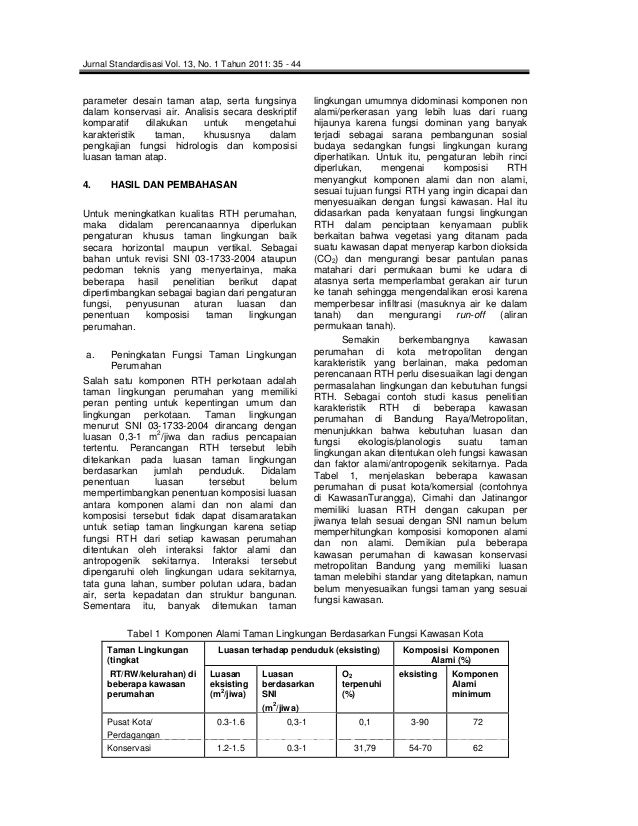 Kajian perencanaan rth