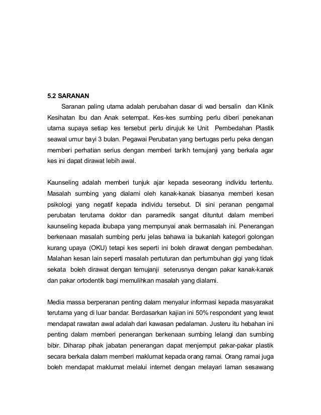 Kajian tahap kesedaran ibubapa tentang sumbing lelangit3