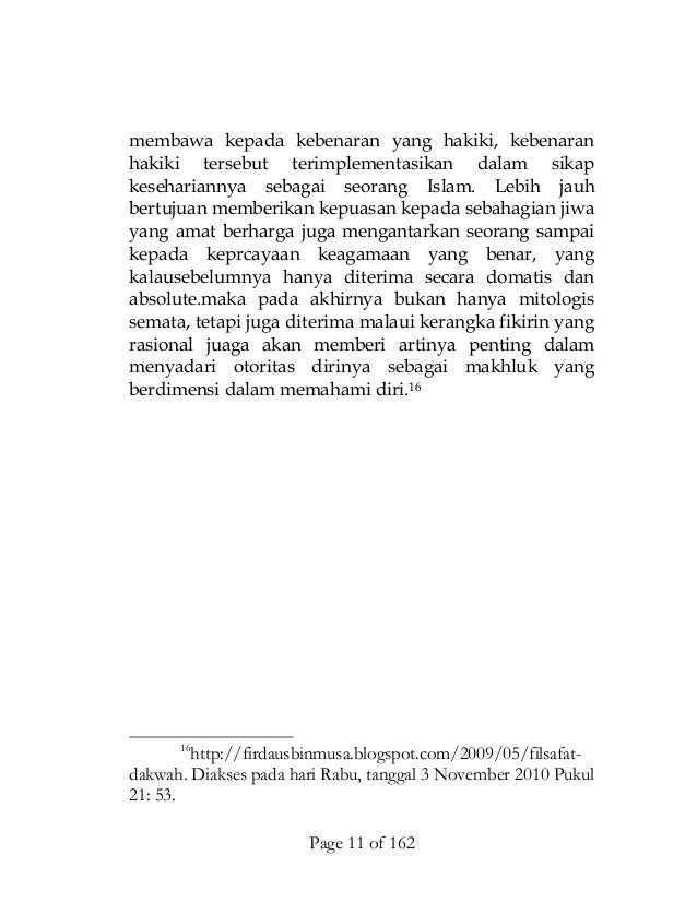 Kajian tentang filsafat dakwah islam