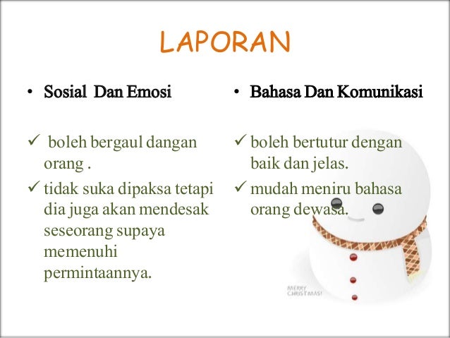 Kajian terhadap kanak kanak berumur 1-5 tahun