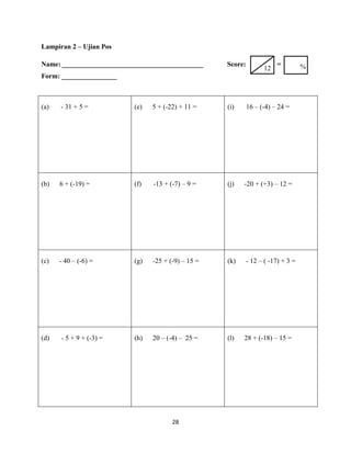 Maksud integer tingkatan 1