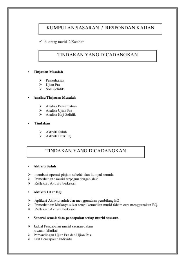 Kajian tindakan Kajian tindakan