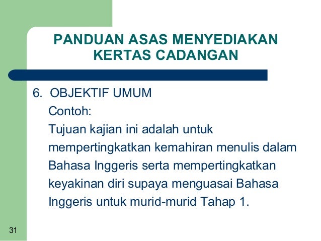 Contoh Proposal Kajian Panduan Menulis Kertas Cadangan 