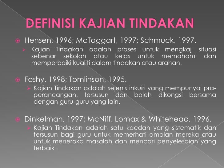 Kajian Tindakan Dalam Pendidikan