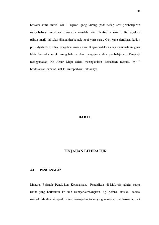 Kajian Tindakan Meningkatkan Kemahiran Menulis Mekanis Menggunakan Ki