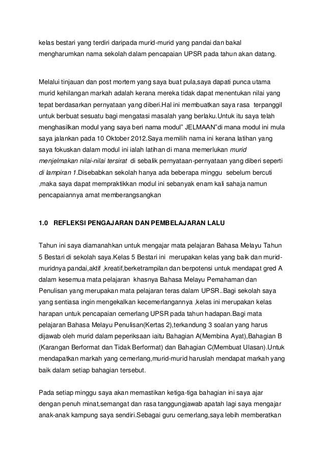 Kajian Tindakan Penulisan Bm Th 5
