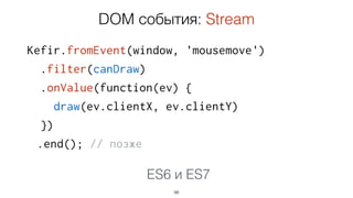 ES6 и ES7:
асинхронные операции
98
 