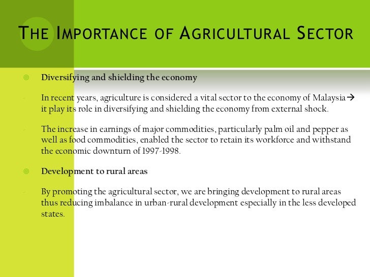 agriculture in malaysia essay
