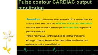 cardiac output monitoring | PPTX