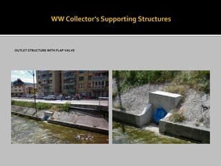 OUTLET STRUCTURE WITH FLAP VALVE
 