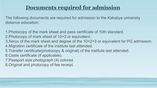 Kakatiya University Distance Education.pptx