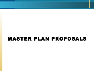 14
MASTER PLAN PROPOSALS
 