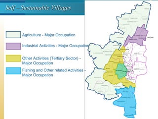 Agriculture - Major Occupation
Industrial Activities - Major Occupation
Other Activities (Tertiary Sector) -
Major Occupation
Fishing and Other related Activities -
Major Occupation
Self – Sustainable VillagesSelf – Sustainable Villages
 