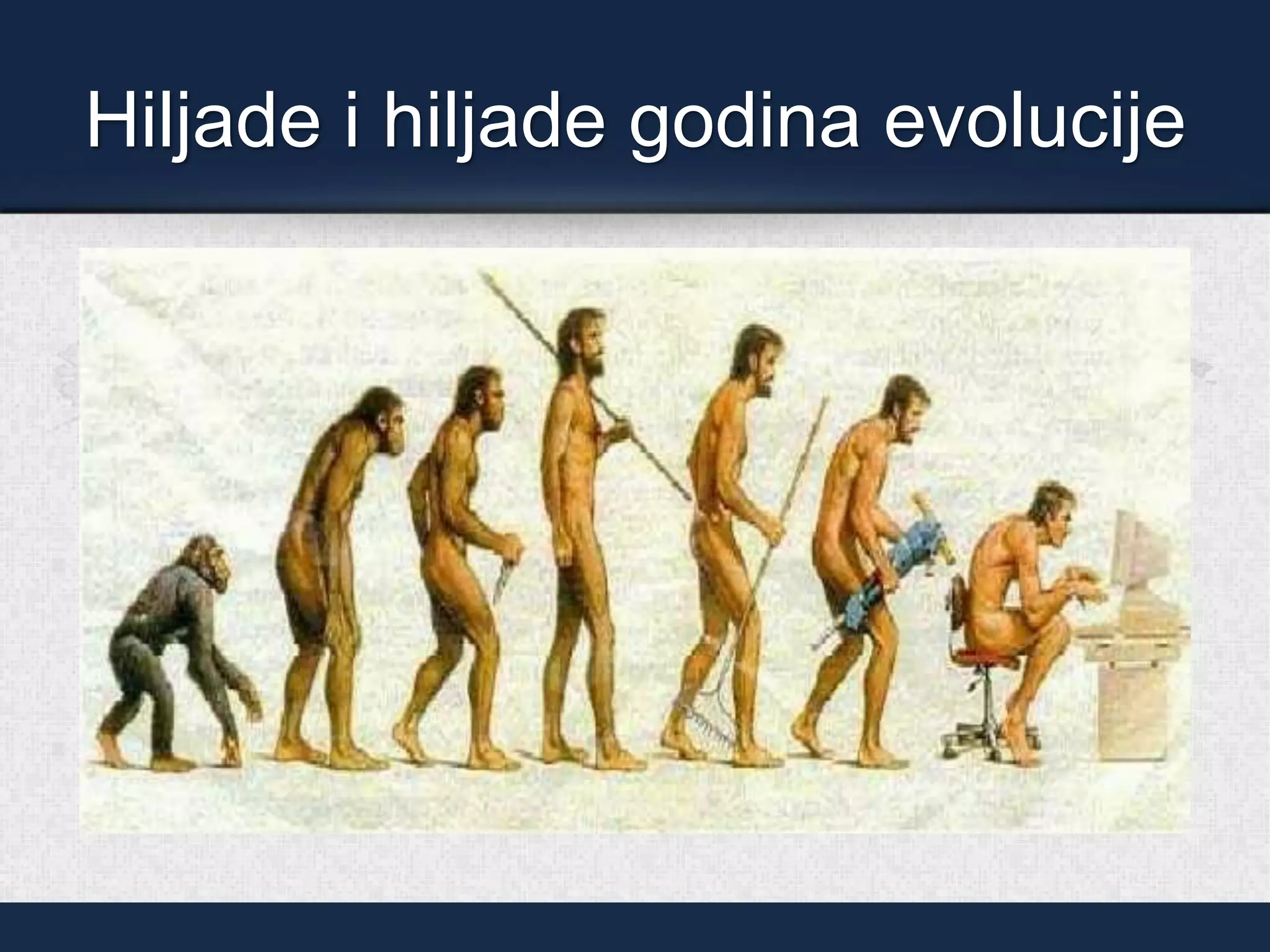 Hiljade i hiljade godina evolucije
 