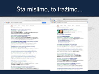 Šta mislimo, to tražimo...
 