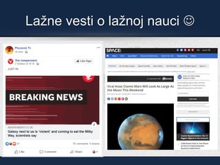 Lažne vesti o lažnoj nauci ☺
 