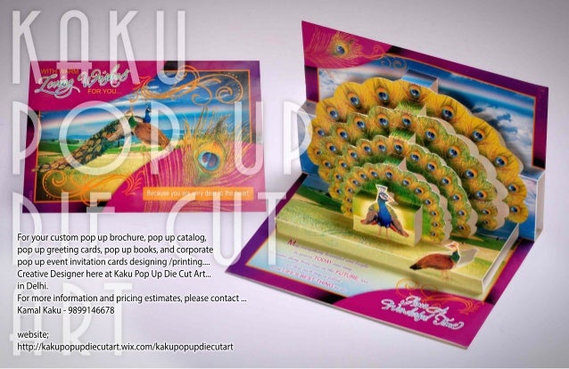 paper pop up cards designing printing kaku pop up die cut art 989 die cut brochure