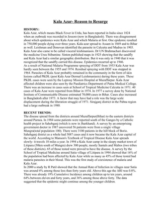 Kala azar reason to resurge 2012 | PDF